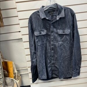 Marc Anthony Luxury Blue Slim Fit Shirt